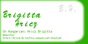 brigitta hricz business card